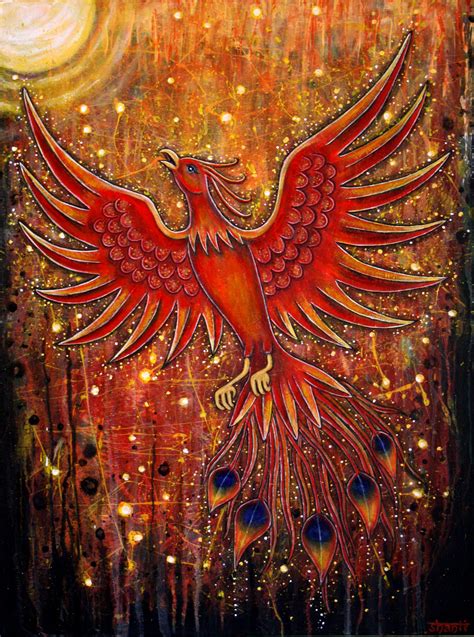 Rising Phoenix Artwork By Shanti I Kassebom