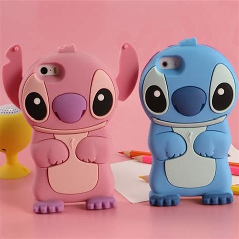 3d Cartoon Lilo And Stitch Soft Silicone Case For Iphone 6 6s 7 Plus 4 4s