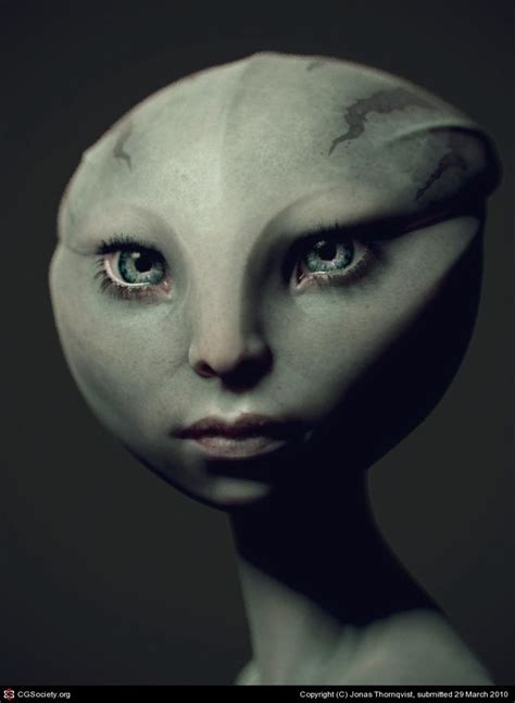Aena Alien Girl By Jonas Thornqvist 3d Alien Girl Alien Art Alien