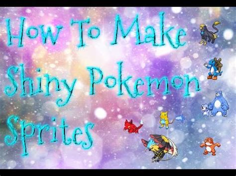 How To Make Shiny Pokemon Sprites HTMSPS YouTube
