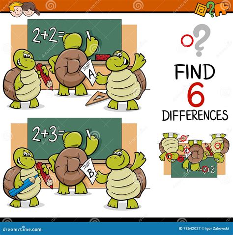 Differences Task For Children Stock Vector Illustrati