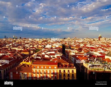 Aerial View Of Madrid Stock Photo Alamy