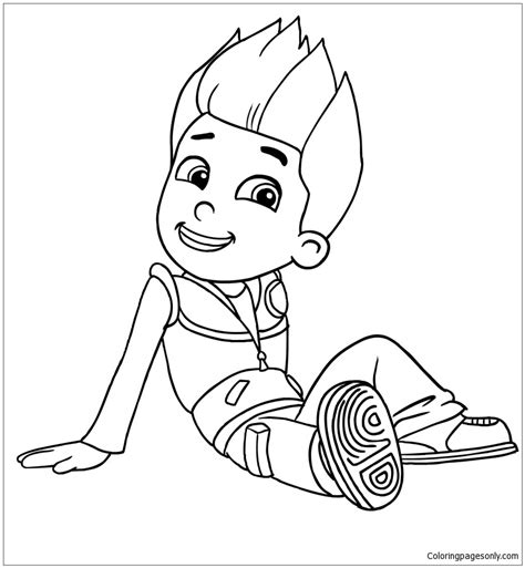 Paw Patrol Ryder Coloring Pages Coloring Home