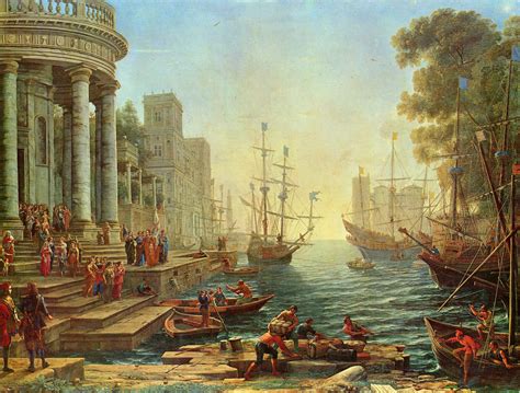Seaport With The Embarkation Of St Ursula 1641 Claude Lorrain