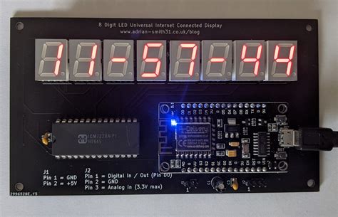 Esp8266 Based Ntp Clock With Youtube Statistics Display Adrians