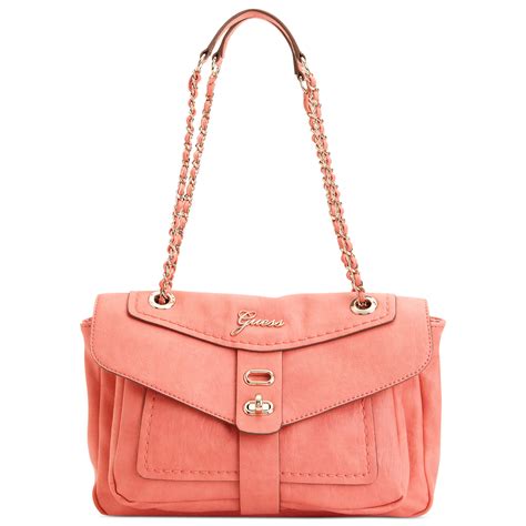 Lyst Guess Handbag Tremont Flap Shoulder Bag In Pink