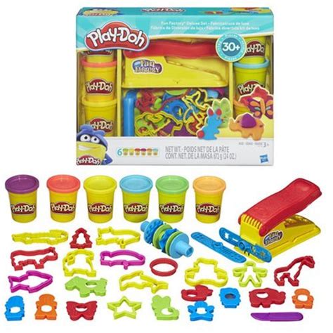 Play Doh Fun Factory Deluxe Set And Modeling Compound 36 Pack Case Of