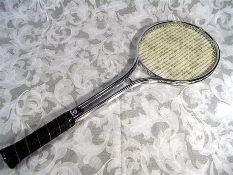 Sold Vtg Chemold Silver Metal Tennis Racket 4 12 M In Beautiful Condition