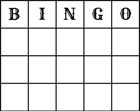Printable Blank Bingo Cards For Kids Notolx