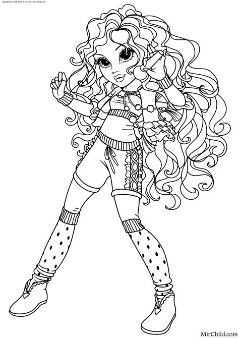 Раскраски кукол Мокси Coloring Pages Moxie Girlz Free Print Coloring