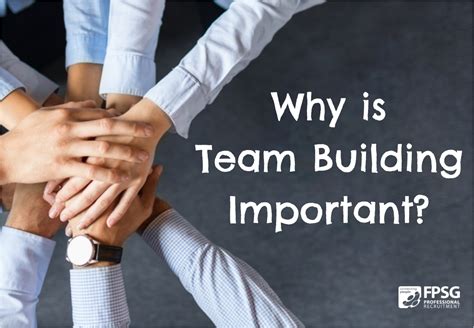Why Is Team Building Important Fpsg Specialist Recruitment Glasgow