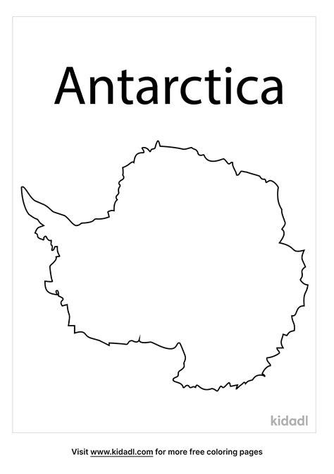 Free Outline Of Antarctica Coloring Page Coloring Page Printables