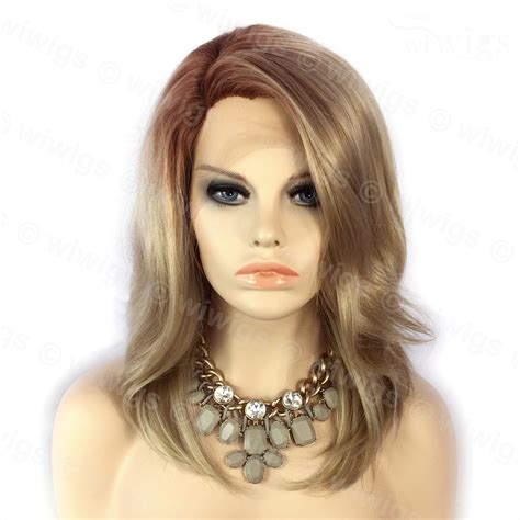 Wiwigs Wiwigs Ombre 2 Tones Lace Front Wig Straight Brown Roots