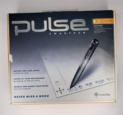 Livescribe Pulse Smartpen 1 Gb Smart Pen Brand New Open Box Ebay