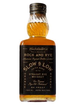 Slow & Low Rock & Rye Whiskey | Rye whiskey, Whiskey, Rock ...