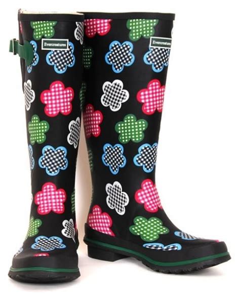 Flowered Rainboots With Images Funky Wellies Boots Ladies Wellies