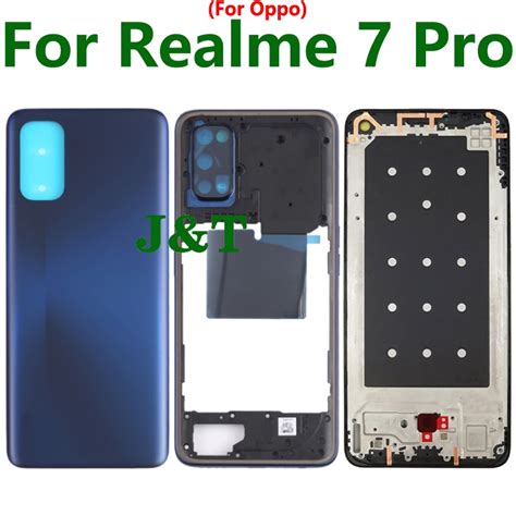 Carcasa Trasera Completa Para OPPO Realme 7 Pro RMX2170 LCD Marco Medio