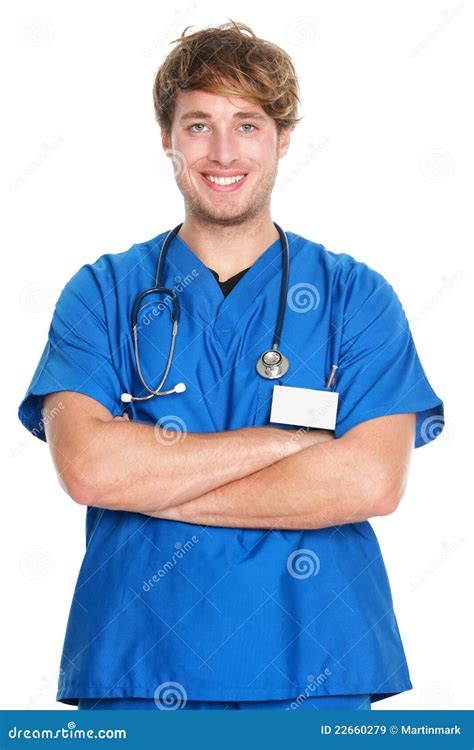 Medical Male Nurse Doctor Stock Image Image Of Doctor Blue 22660279