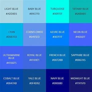 99 Shades Of Blue Color With Names Hex Rgb Cmyk 2023 Colors