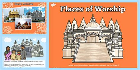 Places Of Worship Hindu Mandirs Ks2 Powerpoint Powerpoints