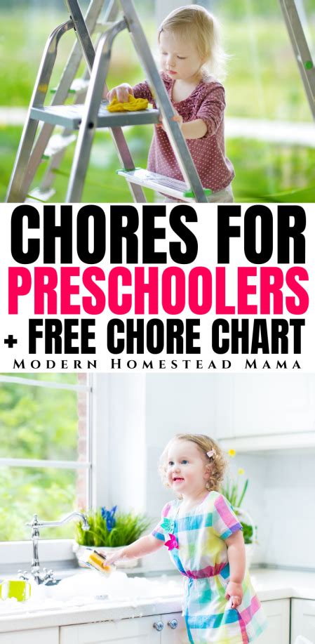 17 Chores For Preschoolers Free Printable Chore Chart For