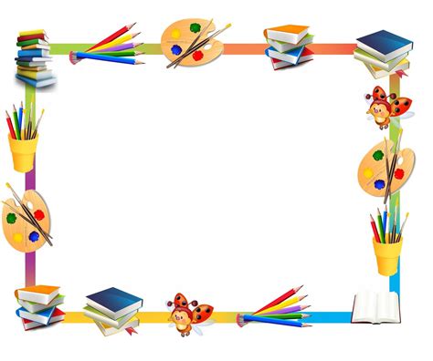 Borde Escuela Clip Art Borders Preschool Diploma School Decorations