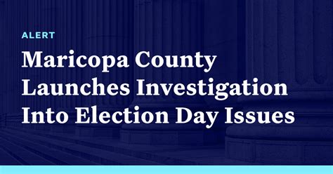 Democracy Alerts Maricopa County Launches Investigation Into Election