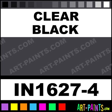 Clear Black Envision Glazes Ceramic Paints In1627 4 Clear Black