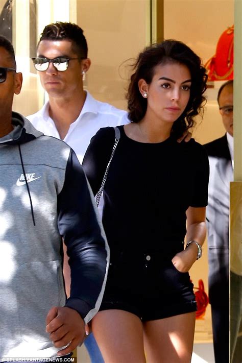 Cristiano Ronaldo S Girlfriend Georgina Rodriguez Flaunts Her Leggy Figure In Perilously Short