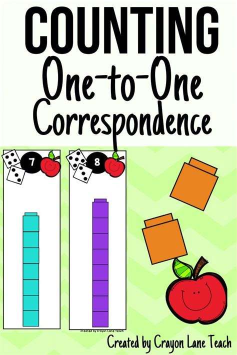 Counting One To One Correspondence Activity Pre K Kindergarten