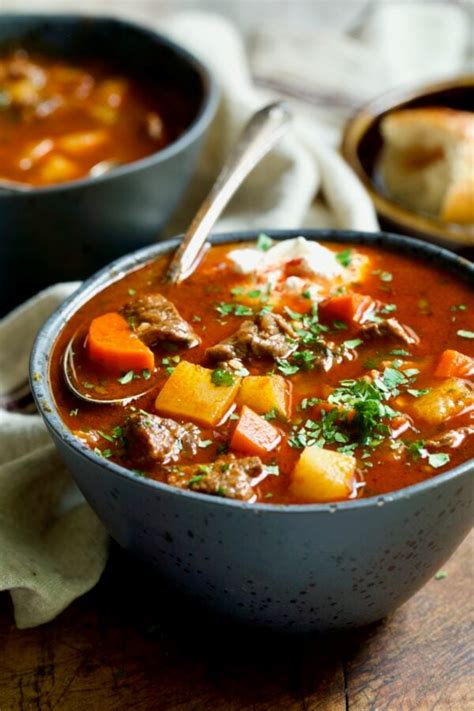 Traditional Hungarian Goulash Soup From A Chefs Kitchen