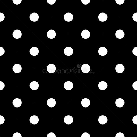 Black And White Polka Basic Dot Pattern Stock Vector Illustration Of