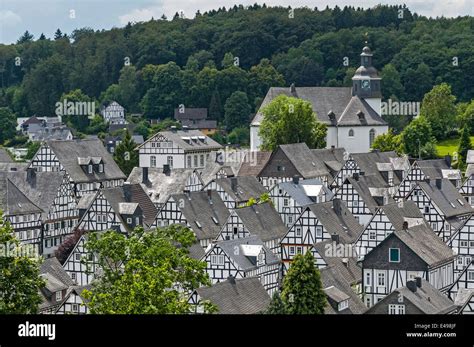 Freudenberg View Of The Old Town Nrw Germany Stock Photo Alamy