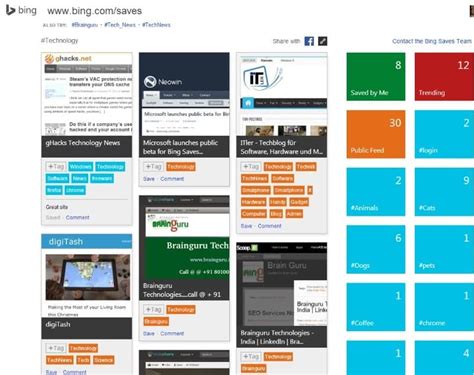 Bing Saves Is A Social Online Bookmarks Manager Ghacks Tech News