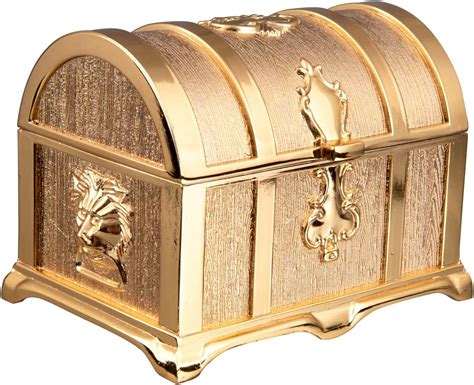 Feyarl Antik Schmuckkästchen Gold Schmuck Box Treasure Jewelry Box