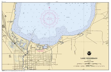 Lake Winnebago And Fox Riv Pg 5 Nautical Chart ΝΟΑΑ Charts Maps