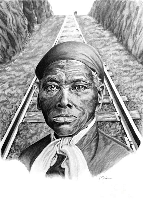 Harriet Tubman Drawing By Elizabeth Scism