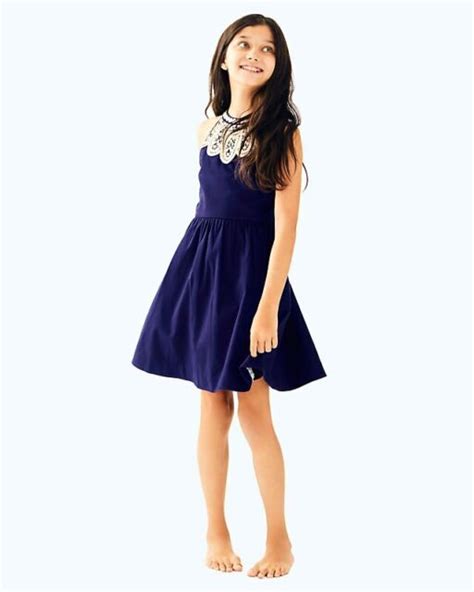 Lilly Pulitzer Nwt Little Kinley Dress True Navy 98 Ebay