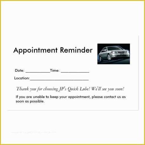 Appointment Reminder Cards Template Free Of Appointment Reminders