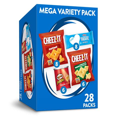 Kelloggs Mega Variety Pack Snacks Crackers Bars Chips 28ct 281oz