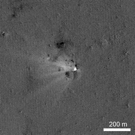 Lro Spacecraft Captures Image Of Ladees Lunar Impact Crater