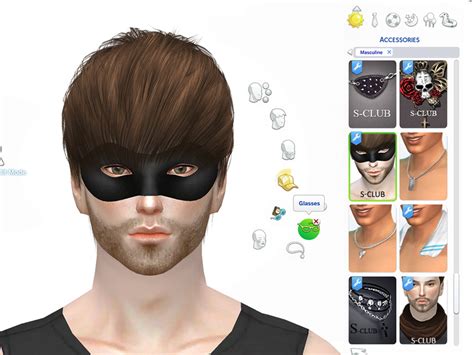 Sims 4 Ccs The Best Mask By S Club