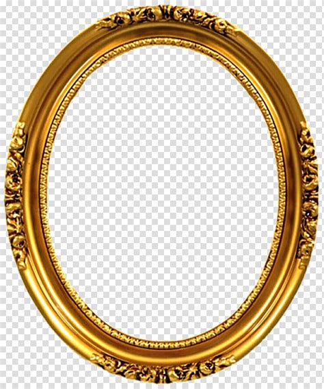 Oval Brown Frame Frames Gold Oval Decorative Arts Ornament Mirror