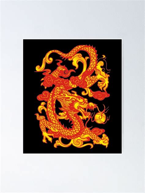 Chinese Dragon Poster For Sale By Alexanderivanov Redbubble
