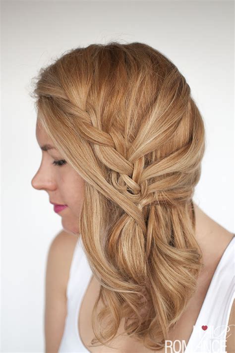 Easy Lace Braid The Side Swept Hairstyle Tutorial Hair Romance