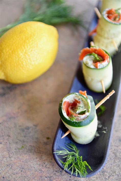 Serve some of these from our favorite collections and enjoy your party! Salmon Cucumber Roll Ups {Gluten Free, Dairy Free} — Tasting Page