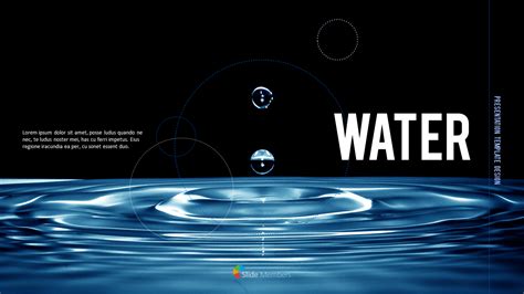 Water Simple Powerpoint Template Design