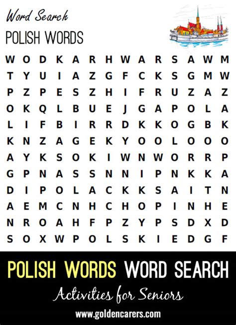 Polish Words Word Search