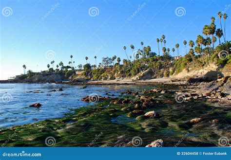 Rock Pile Beach At Low Tide In Laguna Beach California Stock Photo