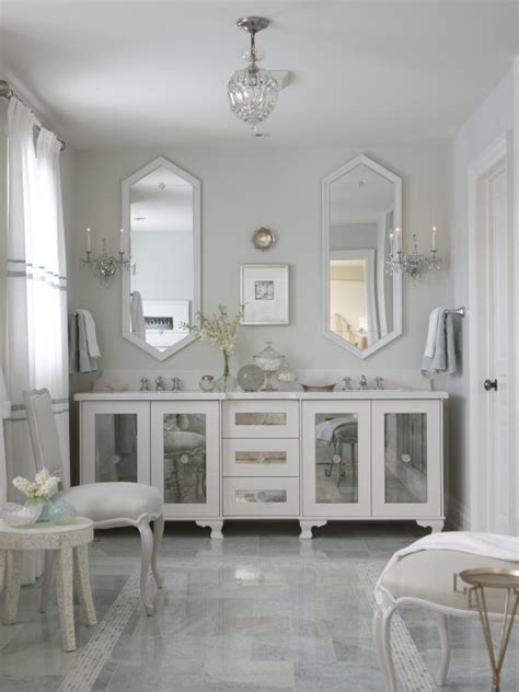 Shop gunther mirrored bath vanity at horchow, where you'll find new lower shipping on hundreds description: All-White Spa Bathroom With Mirrored Vanity | HGTV